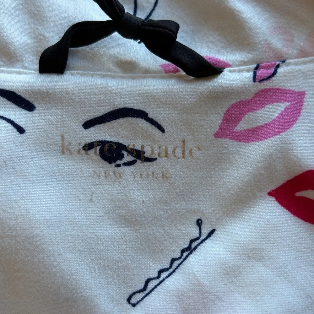 Kate Spade With Love Long PJ Set Pajamas Long Sleeve Long Pant Sz L - Picture 10 of 14